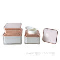 Classic Square Acrylic Sets Bottles and Cream Jar